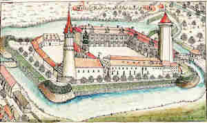 Fürste Residenz-Schlos in Lignitz - Zamek, widok z lotu ptaka